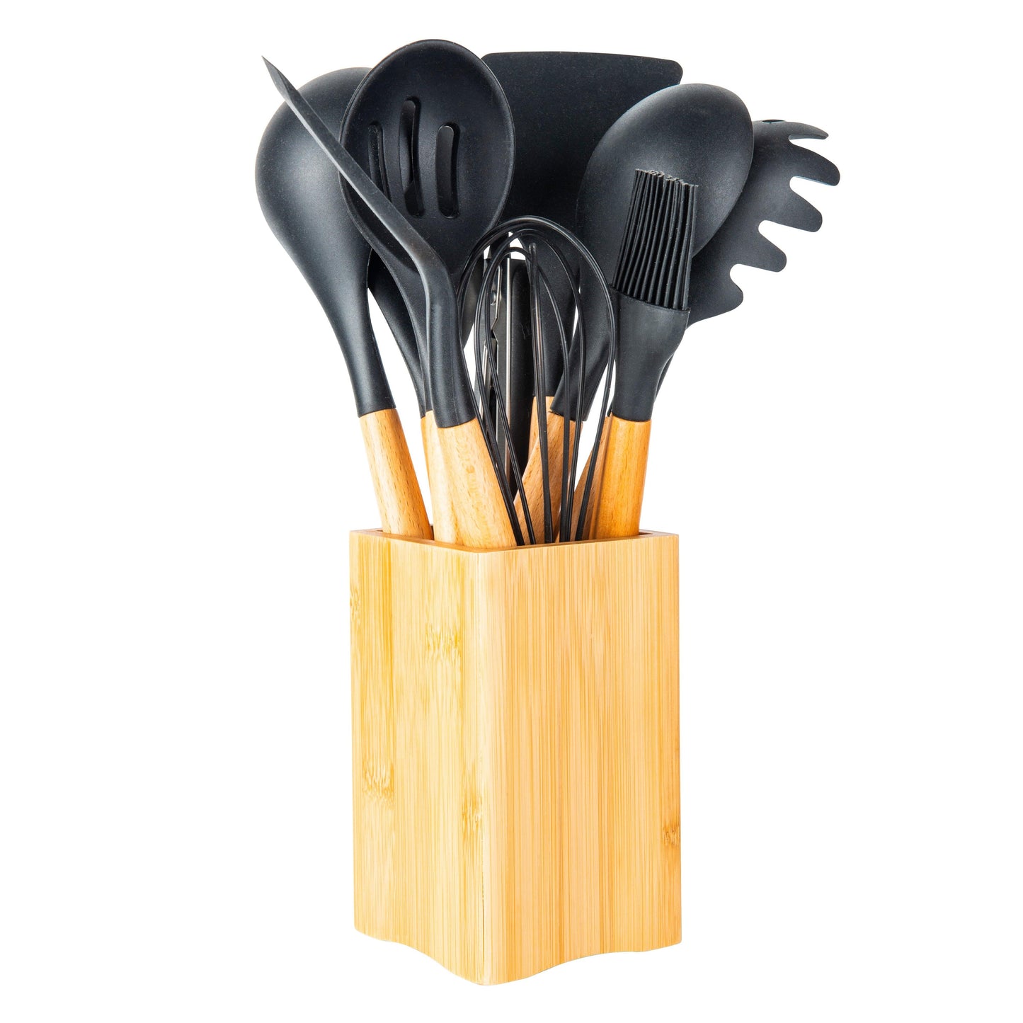 10-piece Silicone Utensil Set BLACK - Little Label Co - Kitchen Utensil Sets - 40%,Catchoftheday,Kitchen Organisation,Silicone Utensil