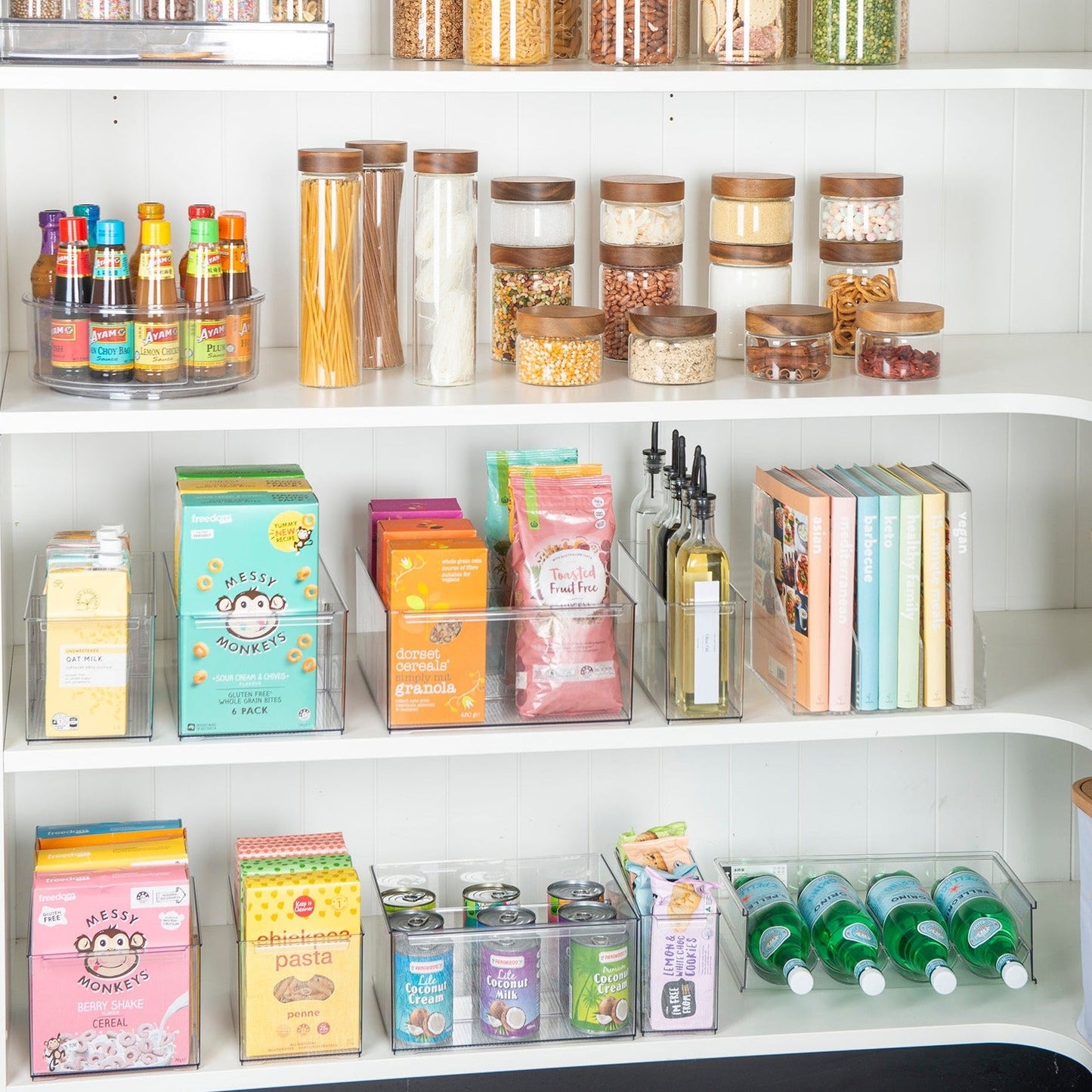 SHORT Stackable Pantry Storage Container for pantry and kitchen organisation