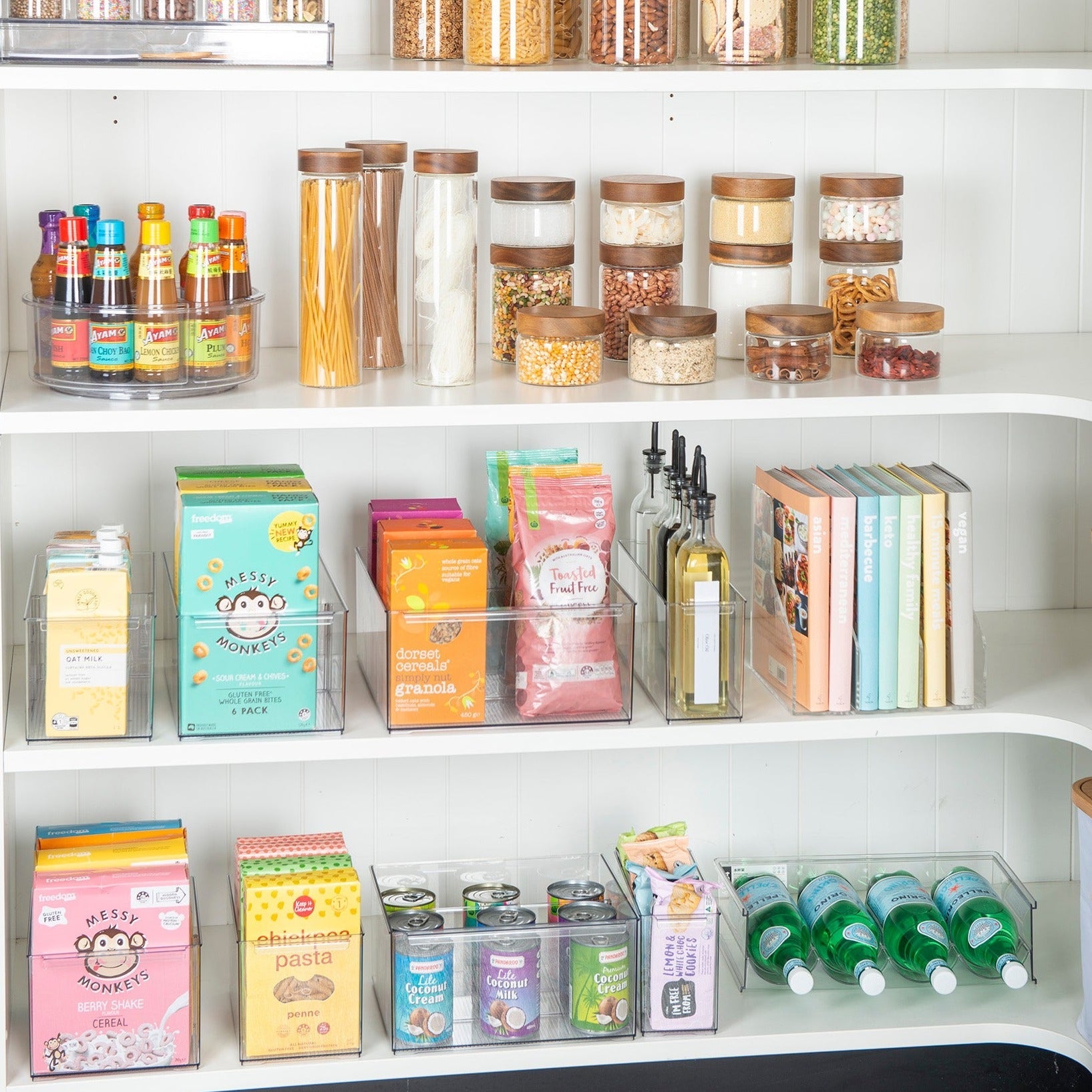 SHORT Stackable Pantry Storage Container for pantry and kitchen organisation