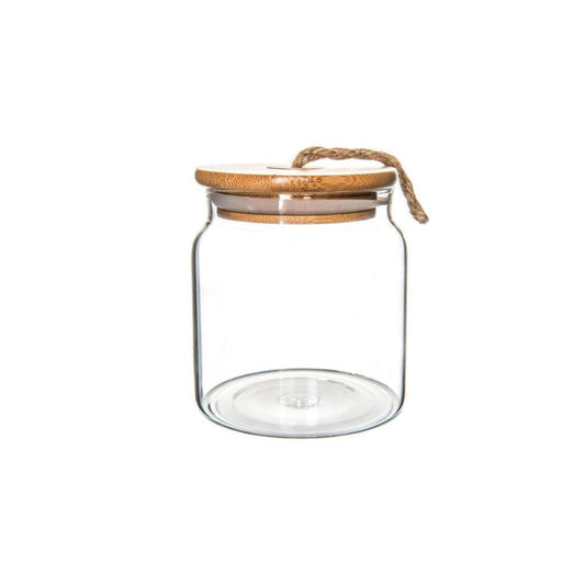 Glass Jar with Bamboo and Twine Lid - 500ml