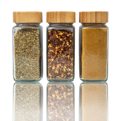 Bamboo Shaker Spice Jars 125ml - Little Label Co - - 30%