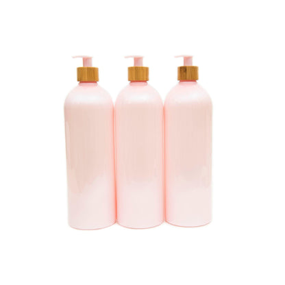 Bathroom 1L Pump Bottle (Light Metallic Pink) - Little Label Co - Bathroom Accessories - 20%, Catchoftheday