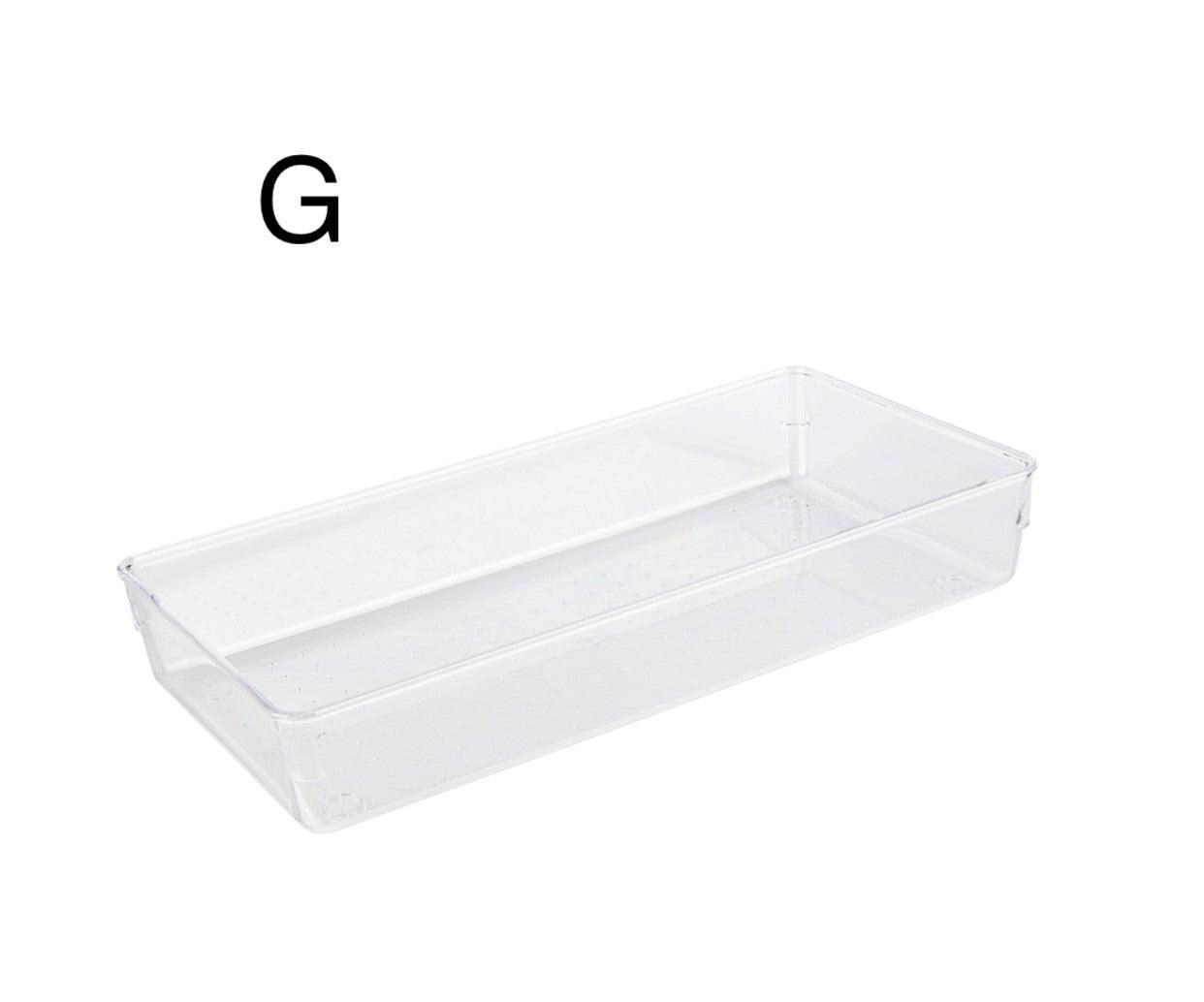 Clear Drawer Organiser Trays - Set of 20 Drawer organiser Drawer organisers Drawer Dividers Draw dividers Kitchen organisation Stationary Organisation