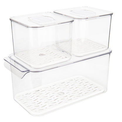 Fridge Organisers (Set of 3) - Little Label Co - Kitchen Organizers - 30%, Catchoftheday