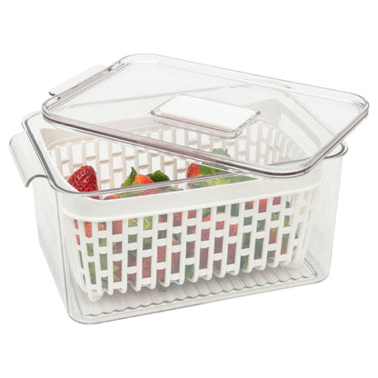 Fridge Storage Container with Basket (Single) - Little Label Co - Food Storage Containers - 30%