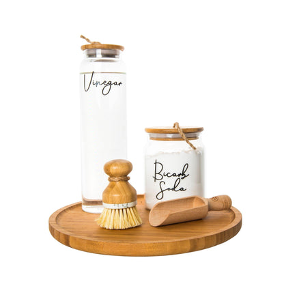 Glass Jar with Bamboo and Twine Lid - 1L - Little Label Co - Storage & Organization - 20%