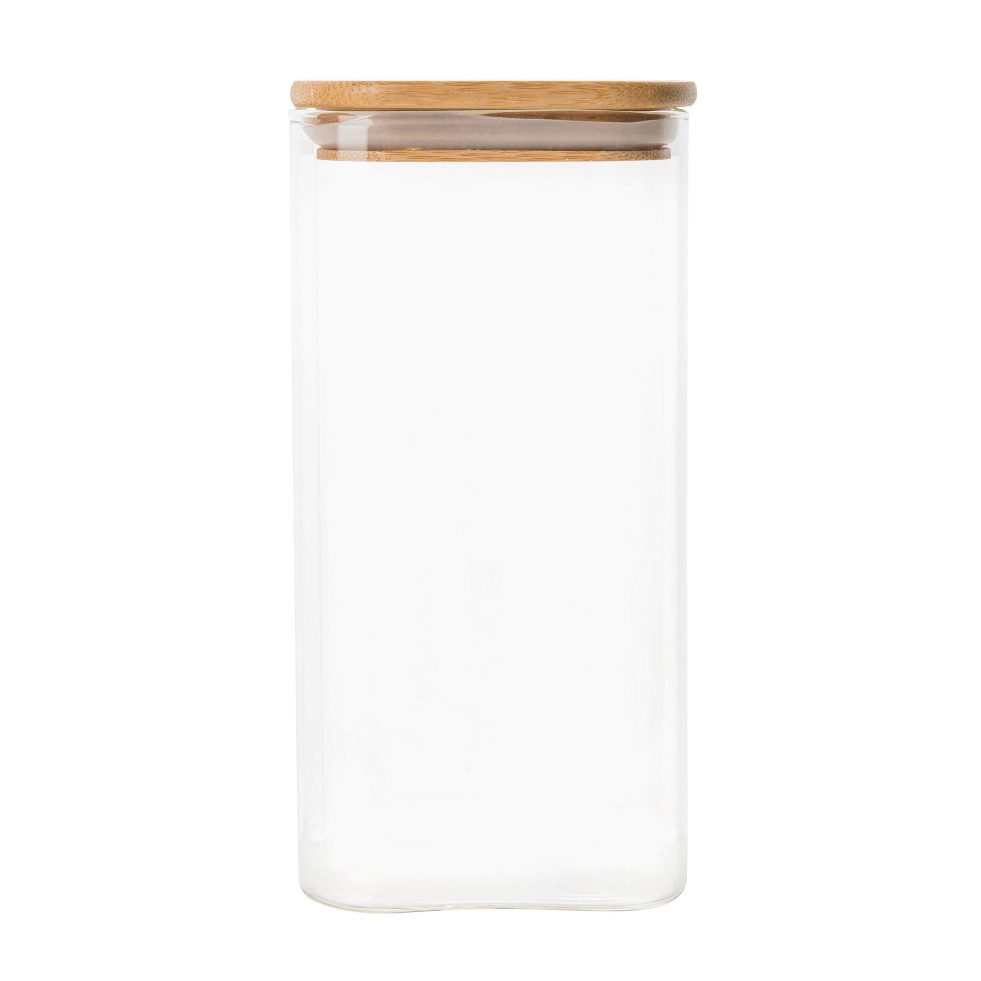 Square Bamboo Glass Pantry Pack - Little Label Co - Food Storage Containers - bundle, Food Storage Containers, Value Packs